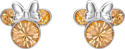 Image de Boucles d'oreilles Minnie Mouse jaunes, taille unique, Disney Jewelry