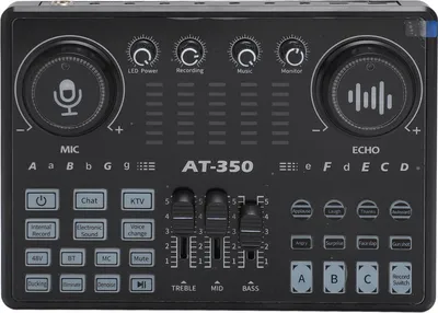 Obrázek produktu pro Jectse Profesionální mixážní pult pro živý zvuk s LED světlem Hlasový měnič Pro nahrávání ze zvukové karty, 5.2 bezdrátové připojení pro PC smartphone, 2400 mAh pro živé vysílání