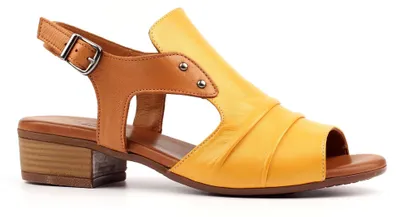 Produktbild von Lazy Dogz - Damen Sandalen "Jaden", Leder GS726 (38 EU) (Senf)