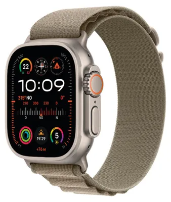 Produktbild von Apple Watch Ultra 2 49mm Titan GPS + Cellular Alpine Loop Olive Large