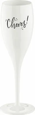 Image de Verre à champagne Koziol Cheers n° 1. CHEERS, plastique, blanc coton, 100 ml, 4066525