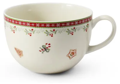 Produktbild von Becher JUMBO, 500 ml, Lebkuchen, Weihnachtsporzellan, Leander