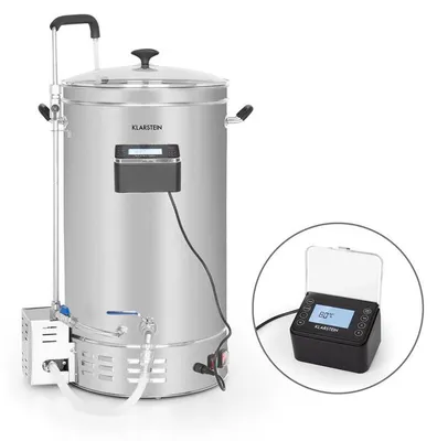 Zdjęcie produktu dla KlarsteinBrauheld Pro, kocioł warzelny do produkcji piwa, 35 l, 2500 W, 30–100°C, pompa cyrkulacyjna, stal nierdzewna