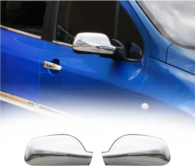 Image de Coques de Rétroviseurs pour Peugeot 407 2004-2010 en Acier Chromé Argent