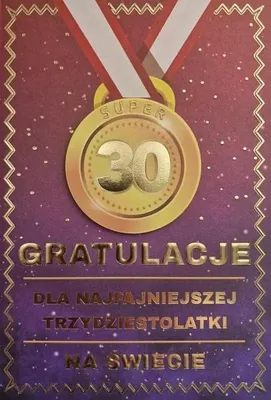 Produktbild von Geburtstagspass „30“ – Damenmedaille – YEKU