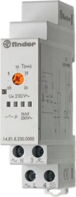 Produktbild von Finder Treppenhausautomat 1S 16A 230VAC 14.81.8.230.0000 (148182300000)