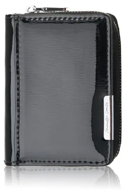 Produktbild von Damen-Mini-Lederbrieftasche schwarzes SP-18-BL