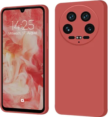 Produktbild von Hülle für Xiaomi 14 Ultra Case Cover Bumper Silikon Softgrip Schutzhülle Farbe: Rot
