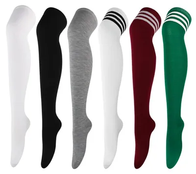 Produktbild von Kniestrümpfe – Lange Strümpfe – 6 Paar – Damen und Mädchen
