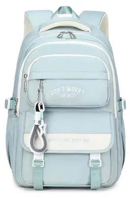 Produktbild von Schulrucksack Teenager Mädchen Große Kapazität Blau 28L 31x19x45cm Laptopfach