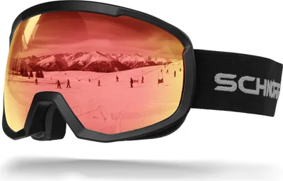 Produktbild von Schnorr Kinder Skibrille Kidsi Go | Full REVO Rot verspiegelt, Anti-Fog, UV400