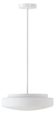 Imagen del producto de OSMONT EDN54094 EDNA: Lámpara colgante de cristal, color blanco, IP40, 2x75W, casquillo E27