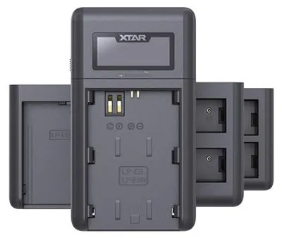 Produktbild von Xtar VN2 Kamera Ladegerät für Li-Ionen Akkus + LP-E8 Canon