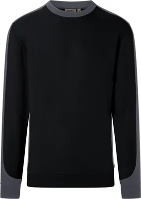 Immagine prodotto di HAKRO Felpa a contrasto MIKRALINAR® ECO 549, schwarz/karbongrau, L