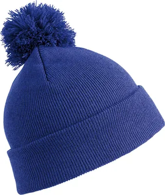 Produktbild von Result Winter Essentials RC028X | Damen Mütze Pom Pom Beanie - Maße: ca. 20 x 22 cm - Farbe: Royal - Größe: One Size
