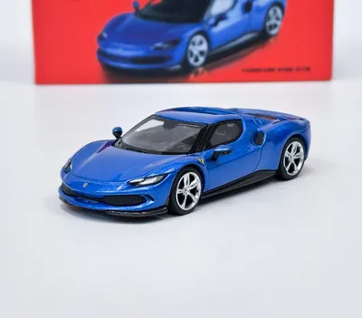 Obrázok produktu pre Ferrari 296 GTB Blu Corsa - BBR 1:64