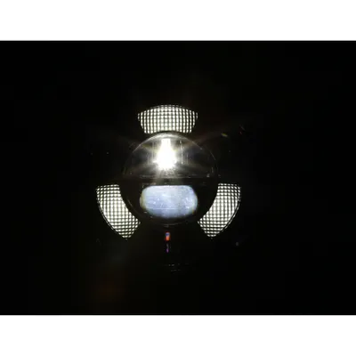 Obrázok produktu pre HIGHSIDER pro 7 palcový rám hlavného svetlometu-R1 typ 11 LED čierna spodná montáž, schválená E (1ks)