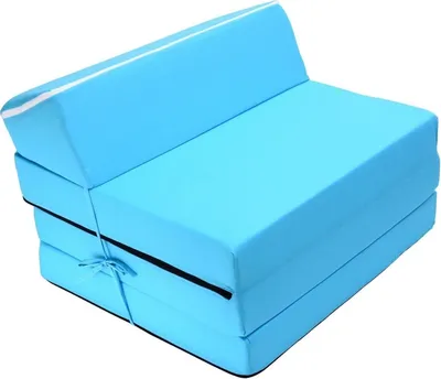 Produktbild von Best For Kids Kindersessel Hellblau Bettsessel Funktionssessel Jugend Kindermatratze zum schlafen und Spielen 3 in 1 70x200