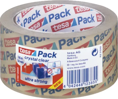 Produktbild von tesapack Verpackungsklebeband crystal clear ultra strong