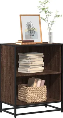 Zdjęcie produktu dla Maison Exclusive – regał na książki w kolorze brązowego dębu 60 x 35 x 76 cm Materiał drewnopochodny