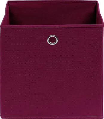 Obrázek produktu pro vidaXL Úložné boxy 4 ks. Netkaná textilie 28x28x28 cm Tmavě červená