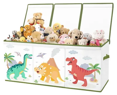Produktbild von Extra große Aufbewahrungsbox für Spielzeug mit Deckel und Griffen