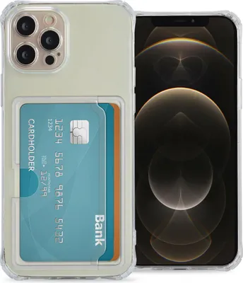 Image de imoshion Softcase Backcover avec porte-cartes pour l'Apple iPhone 12 Pro - Transparent