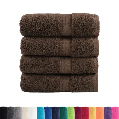 Immagine prodotto di Asciugamani Premium SOLUND 4 pz Marrone 30x30 cm 600 g/m²
