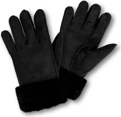 Produktbild von Heitmann Felle Paar Damen Lammfell Fingerhandschuhe de luxe Größe: L, Farbe: Schwarz 5053