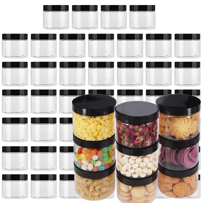 46er-Pack 120 ml durchsichtige Plastikdosen mit Deckel