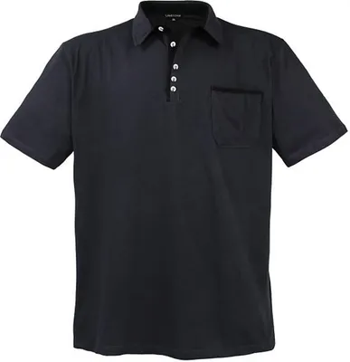 Produktbild von Übergrössen Hippes Polo-Shirt Kurzarm LAVECCHIA Anthrazit 7XL