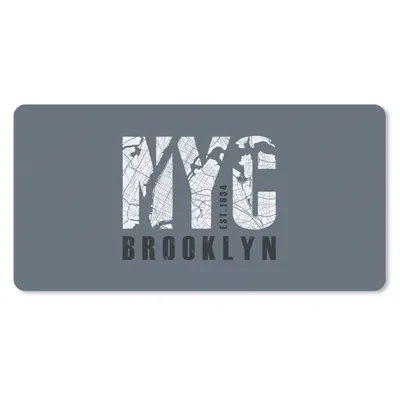 Produktbild von MuchoWow® Schreibtischunterlage New York - Brooklyn - NYC 80x40 cm - XXL Mauspad - Gaming Mauspad