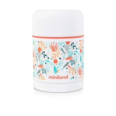 Zdjęcie produktu dla Termos na posiłki dla dzieci Miniland 600 ml, stal nierdzewna, śródziemnomorski