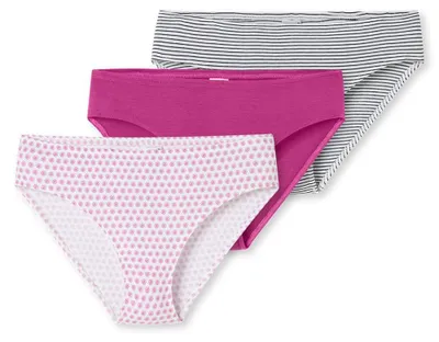 Produktbild von Schiesser Mädchen 3 Pack Slips - 95/5 Baumwolle - Größe 140 bis 176