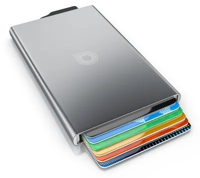 Produktbild von CSL - RFID Blocker Kartenetui - Aluminium Karten Schutzhülle - NFC RFID Abschirmung Blocking - Kreditkartenhülle - für bis zu 6 Karten, kompakt und stabil - sichere Aufbewahrung - Silber