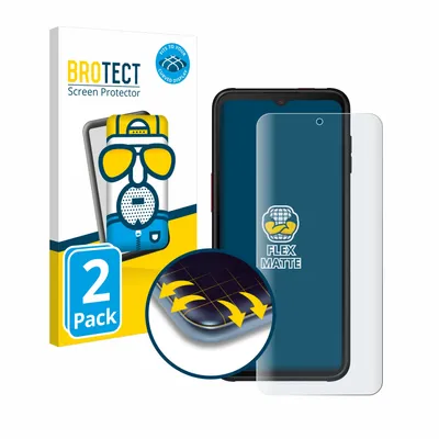 Produktbild von 2x BROTECT Fullscreen Schutzfolie für Samsung Galaxy XCover 6 Pro Displayschutz Folie Fullcover Matt Entspiegelungsfolie