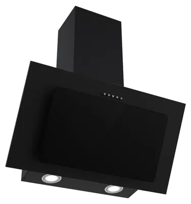 Produktbild von Respekta Kopffreie Schräghaube Kala mir Glasschirm, Schwarz, 60 cm, A++