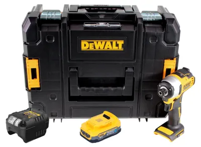Image de DeWalt DCF 809 E1T Clé à choc sans fil 18 V Brushless + 1x batterie Powerstack 1,7 Ah + chargeur + TSTAK