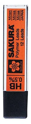 Immagine prodotto di Mina per matita Sakura da 0,5 mm HB in polimero