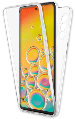 Immagine prodotto di NALIA Clear 360° custodia protettiva per Samsung Galaxy A53, protezione completa antigiallo trasparente robusta, custodia rigida & paraurti in silicone & protezione dello schermo, custodia per cellulare a copertura totale