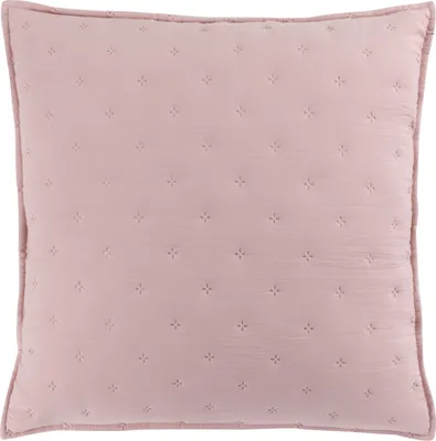 Produktbild von Kissenhülle 40×40 cm Kissenbezug Sofakissen Dekokissen Schlafzimmer Rosa Weiß 2 Tlg. Set