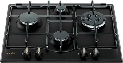 Immagine prodotto di Hotpoint Piano Cottura PCN640TANR da Incasso 59 cm Gas 4 Fornelli Antracite