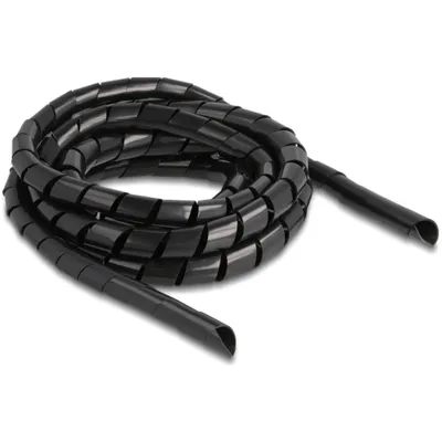 Produktbild von Delock Spiralschlauch flexibel 2 m x 14 mm schwarz