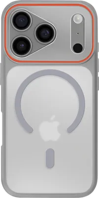 Image de Avizar, coque hybride MagSafe avec dos rigide iPhone 17 Pro Max, gris