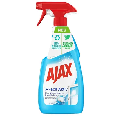 Produktbild von AJAX Glasreiniger 500ml 3fach Aktiv mit Sprühp.