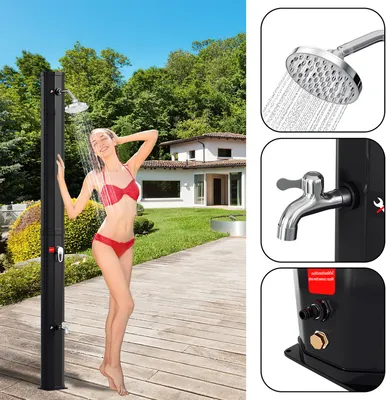 Obrázek produktu pro Jopassy solární sprcha teplota až 60°C kempinková sprcha bazénová zahradní sprcha35L (s ochranným krytem)