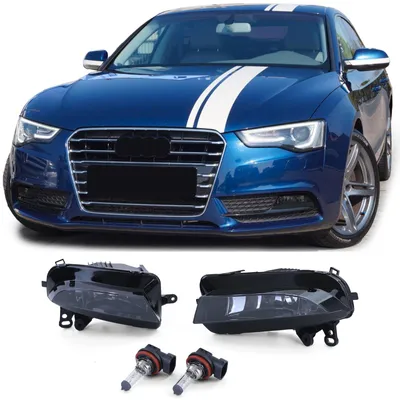 Für Audi A5 8T 8F 2011-2017 nicht S-Line Nebelscheinwerfer Schwarz LINKS RECHTS in der Farbe Schwarz von Carparts-Online GmbH