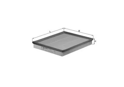 Produktbild von Luftfilter MAHLE LX 876 für VW Golf IV Schrägheck (1J1) Filtereinsatz