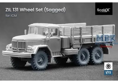Produktbild von Scale X SCX-WM72001s ZIL 131 Sagged wheel set - 1/72 (ICM)