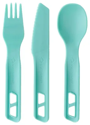 Produktbild von Sea To Summit Passage Besteckset (3-teilig) Aqua Sea Blue